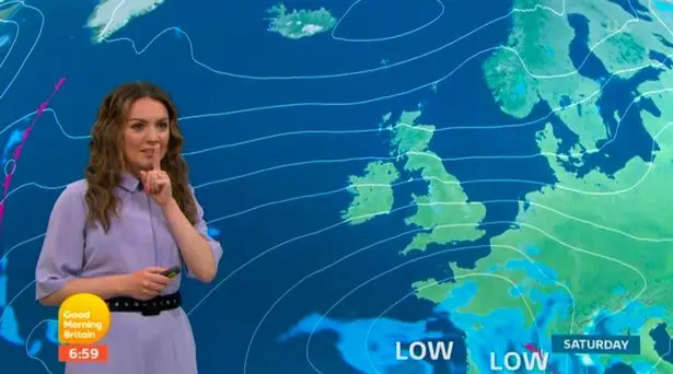 Laura Tobin told Richard to be quiet during the weather segment. (