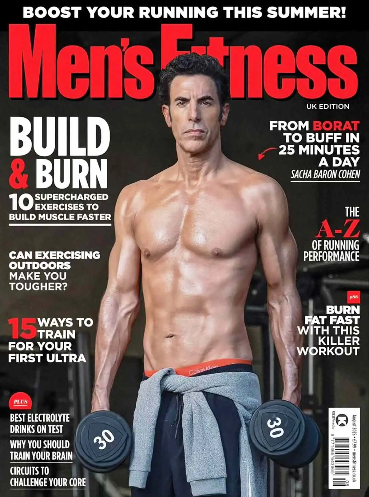 The actor appeared on the newest cover of Men's Fitness UK (Simon Needham)