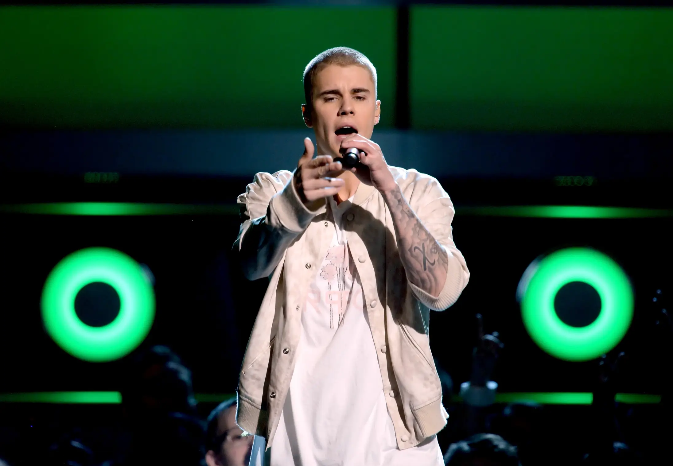 Justin Bieber was reportedly paid $10m for the pre-wedding appearance. (Kevin Winter/Getty Images)
