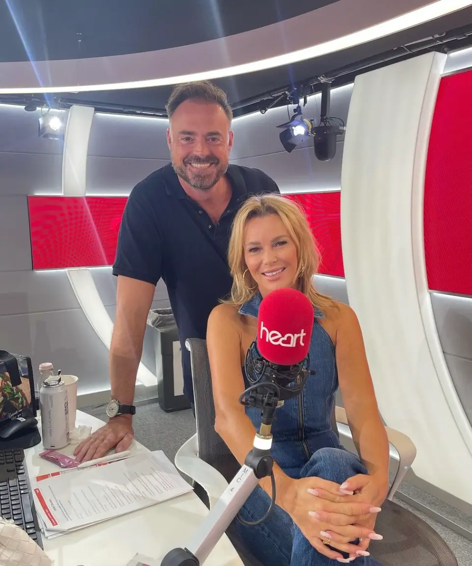 Amanda Holden has given an update on her co-star Jamie Theakston's cancer diagnosis (Instagram/@noholdenback)
