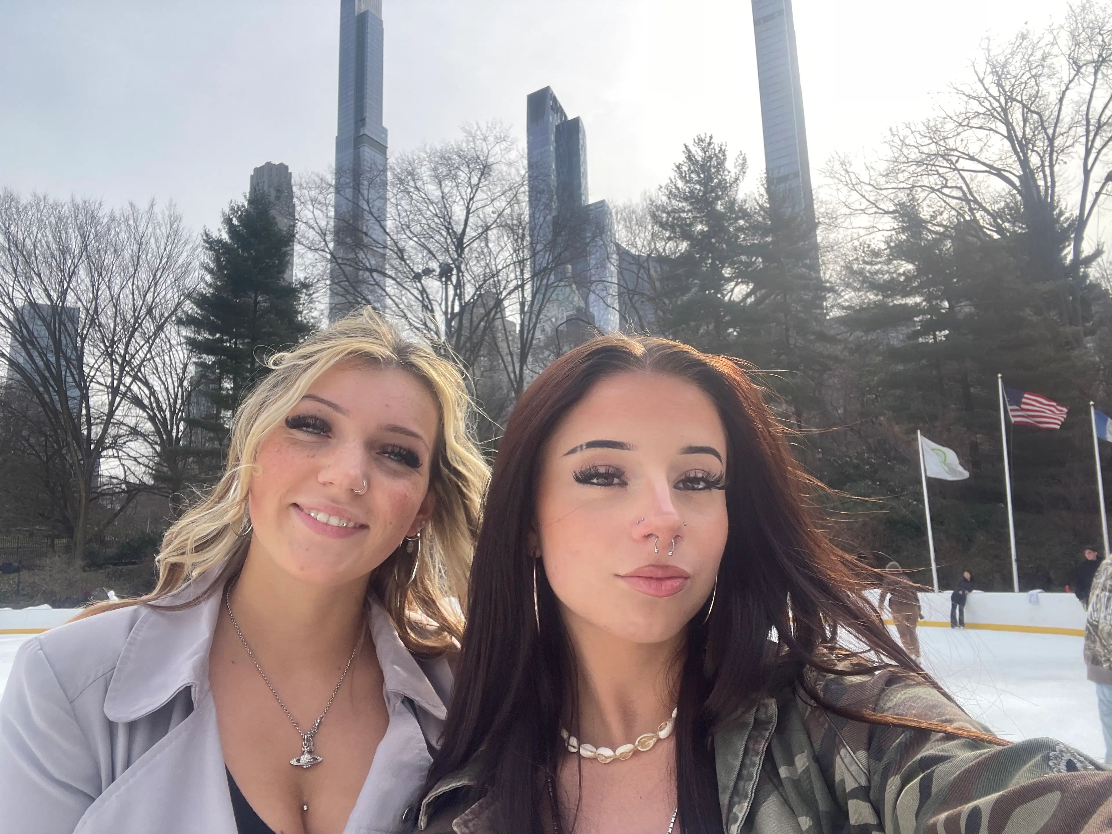 The best friends lucked out when it came to their destination.