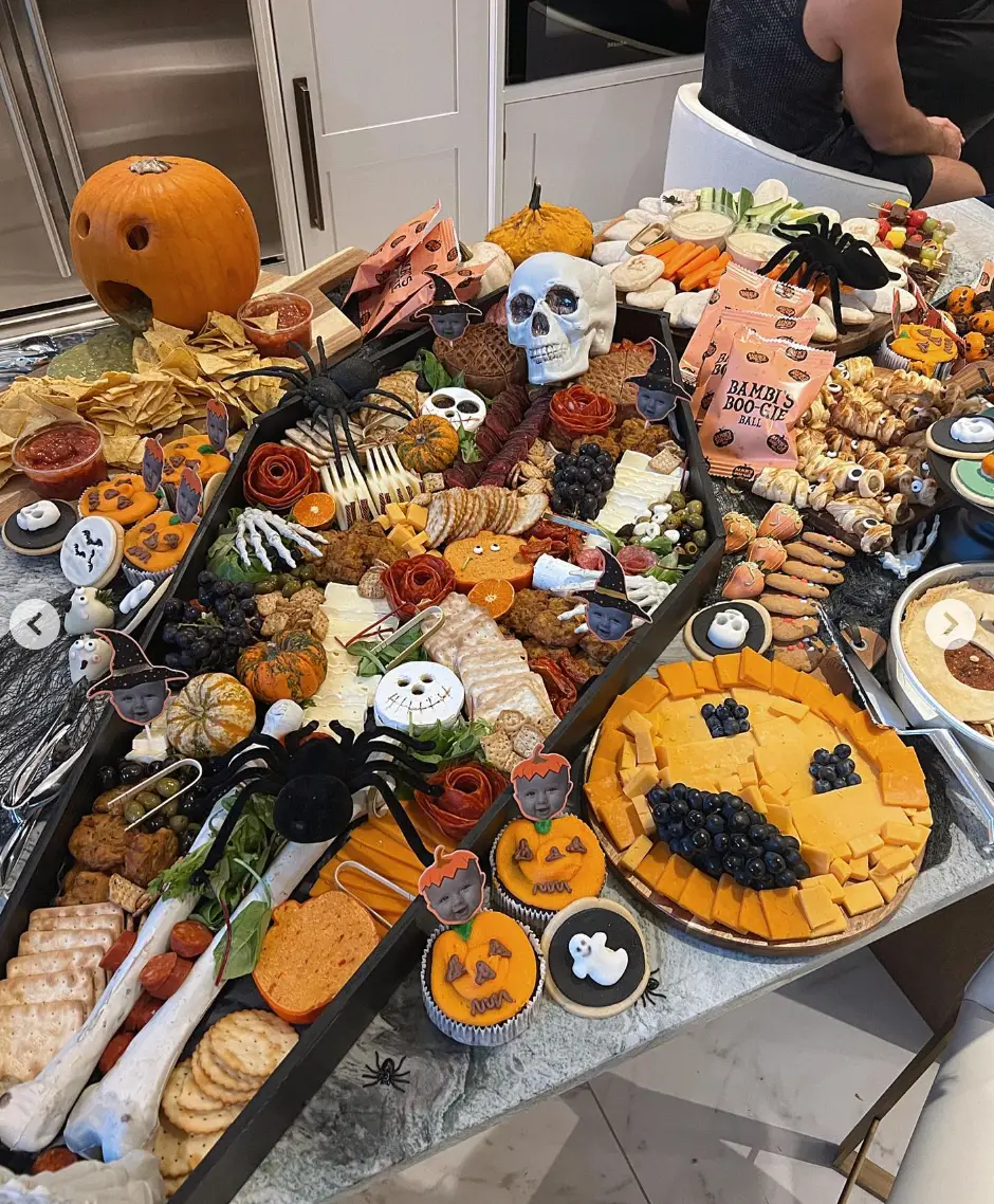 Molly-Mae had a platter of snacks for Bambi's first Halloween.
