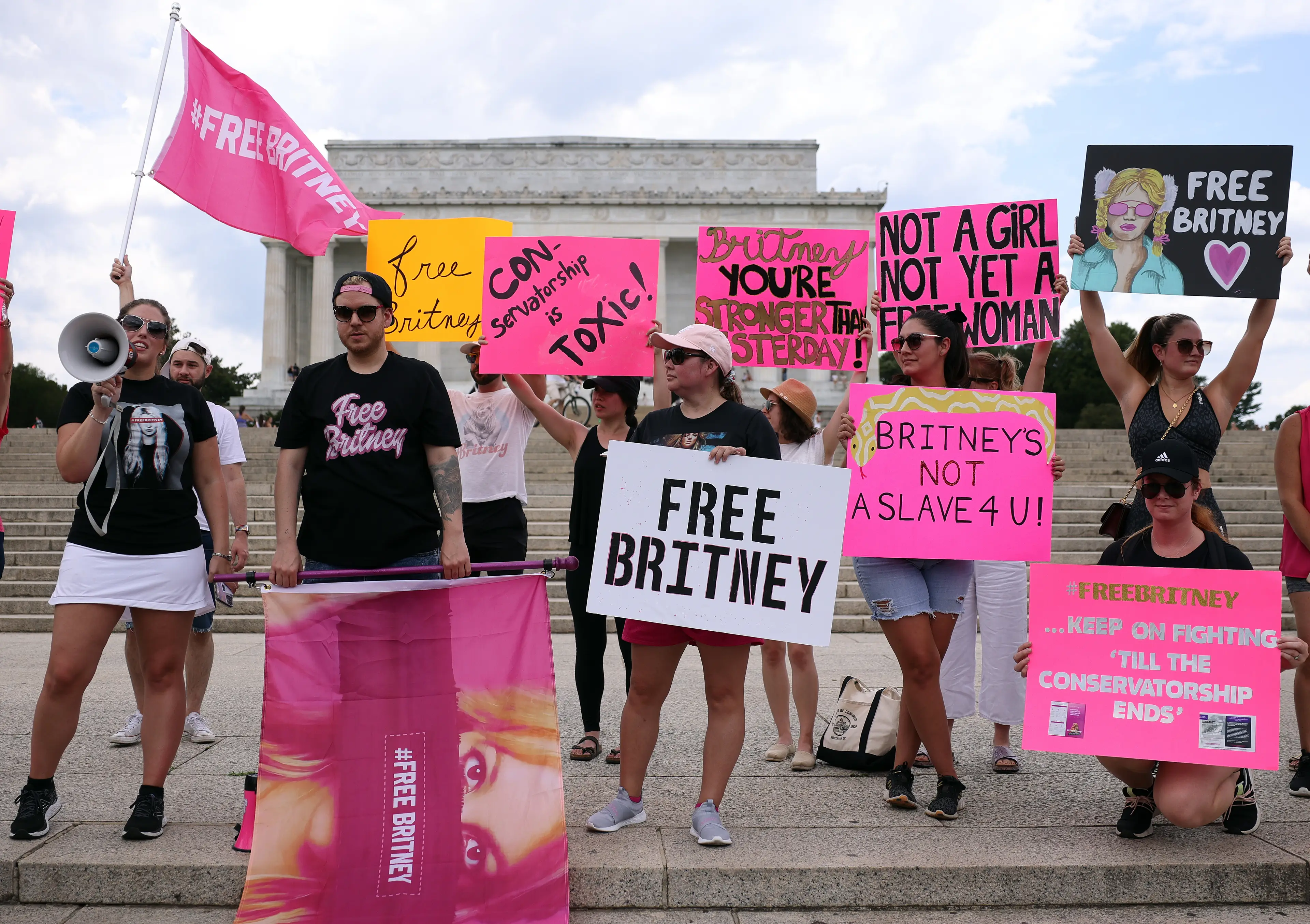The #FreeBritney movement aided her release from her controversial conservatorship (Kevin Dietsch/Getty Images)