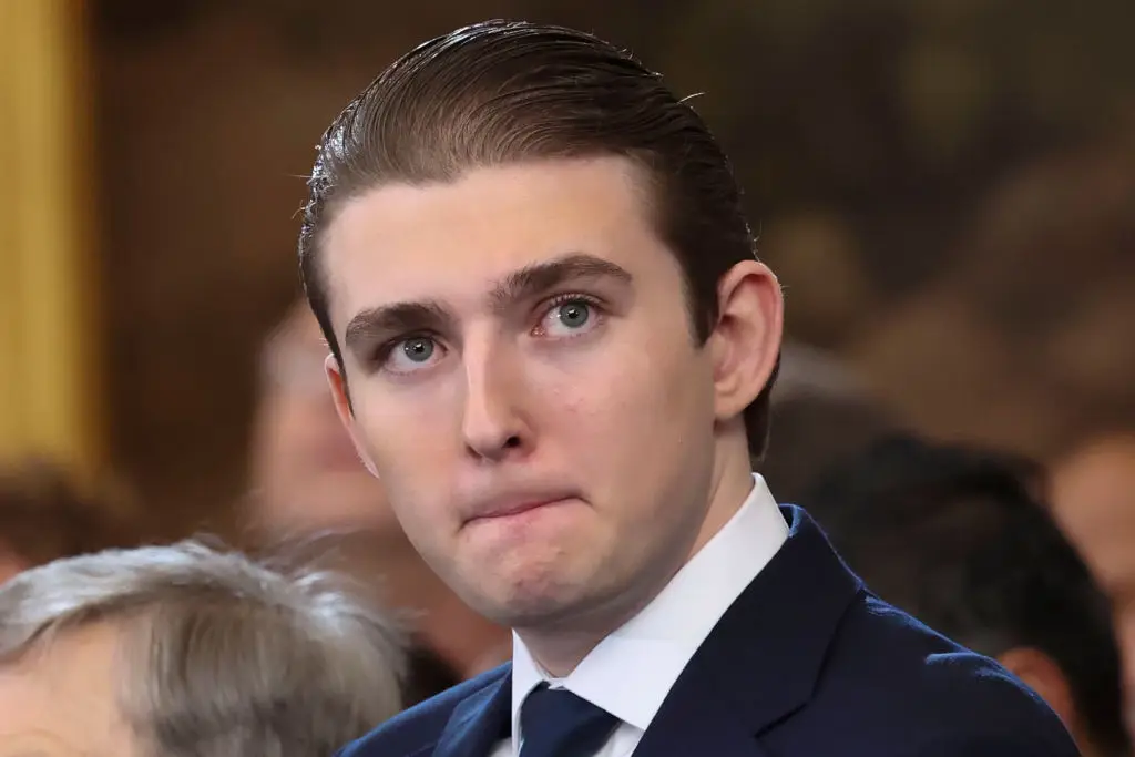 Barron Trump has recently launched his new range of energy drinks (Pool / Pool / Getty Images)