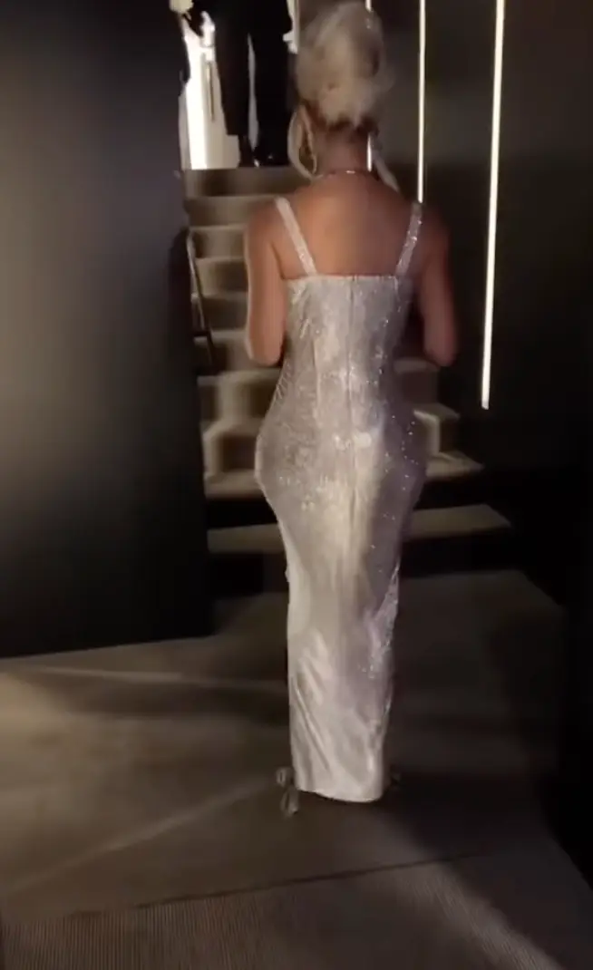 This dress had Kim Kardashian doing her best penguin waddle.