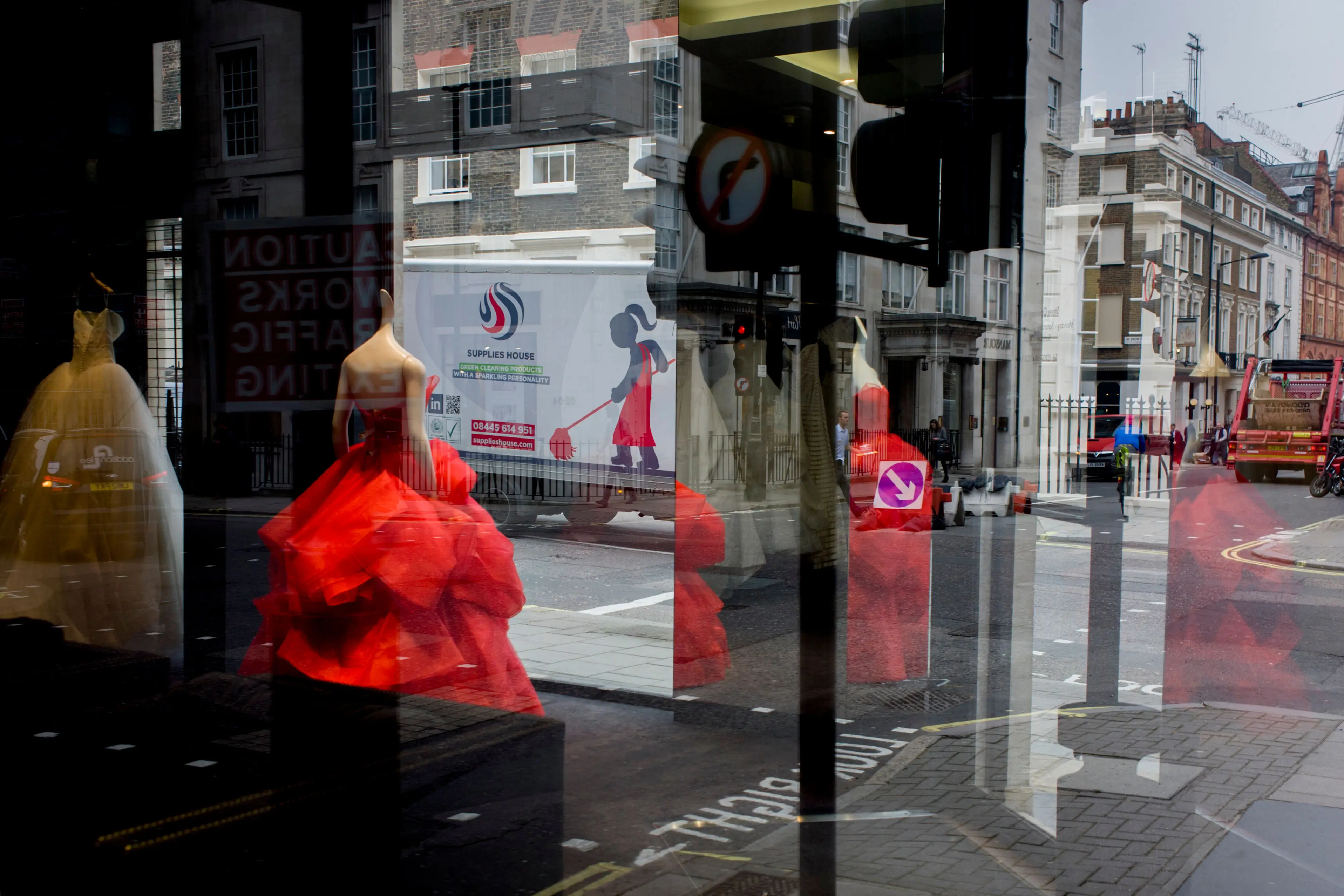 The man wanted his fiancé to wear a red wedding dress.