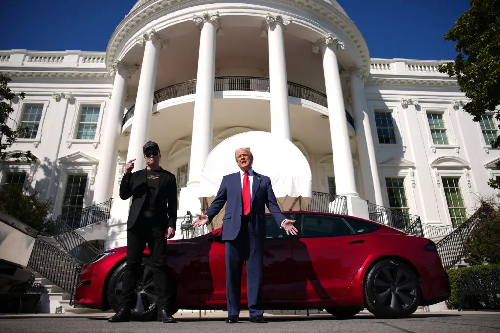 Trump bought the car, despite admitting he was 'not allowed' to drive it (Andrew Harnik / Staff / Getty Images)