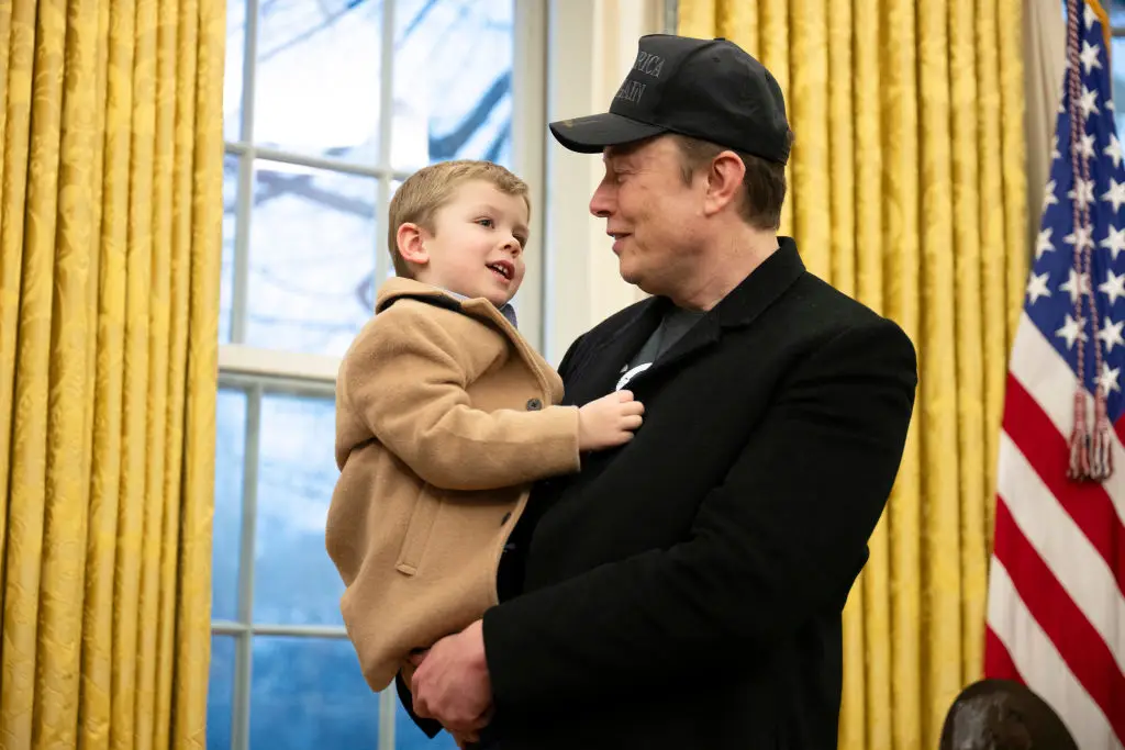 X made an appearance at the Oval Office alongside dad Elon Musk and President Donald Trump (JIM WATSON/AFP via Getty Images)