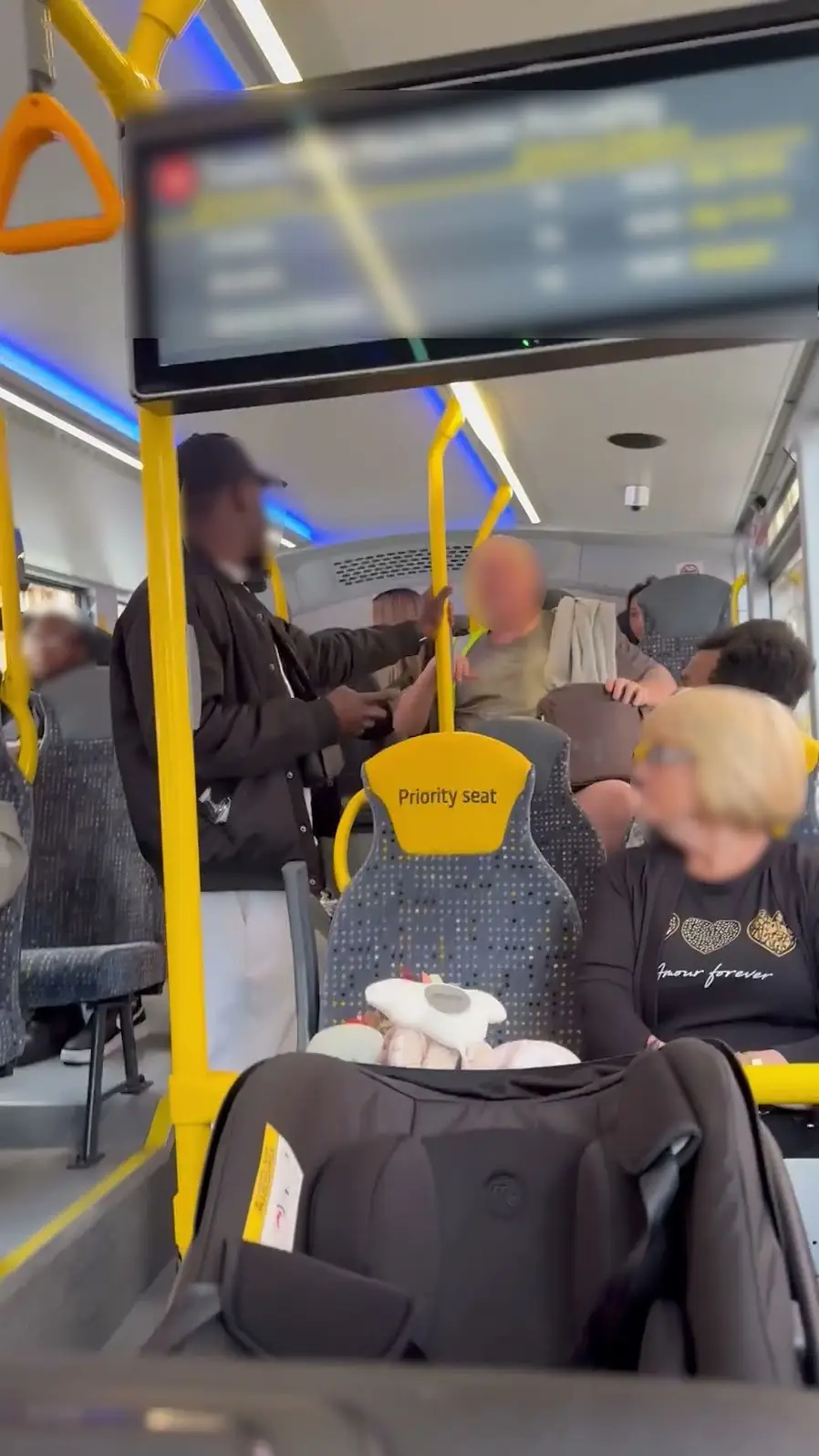 The man was eventually removed from the bus (Kennedy News & Media)