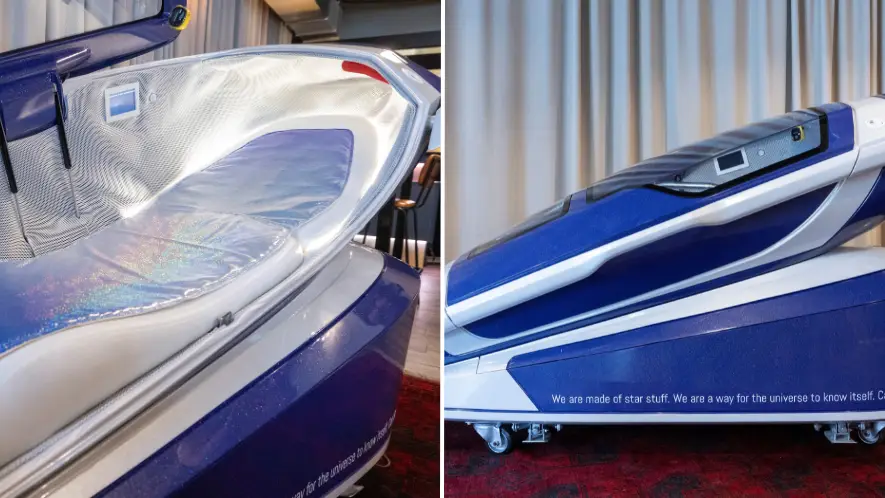 Couple who will 'die in each other's arms' in controversial double 'suicide pod' explain heartbreaking reason why