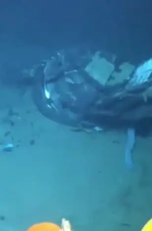 The remains found included the hull and pieces of the sub. (US National Coastguard)