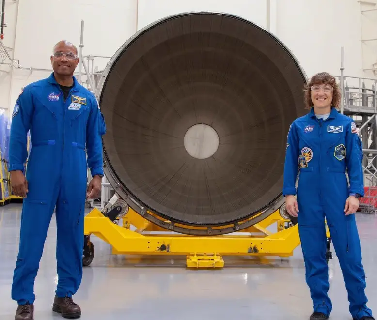 Victor Glover pictured with Koch.