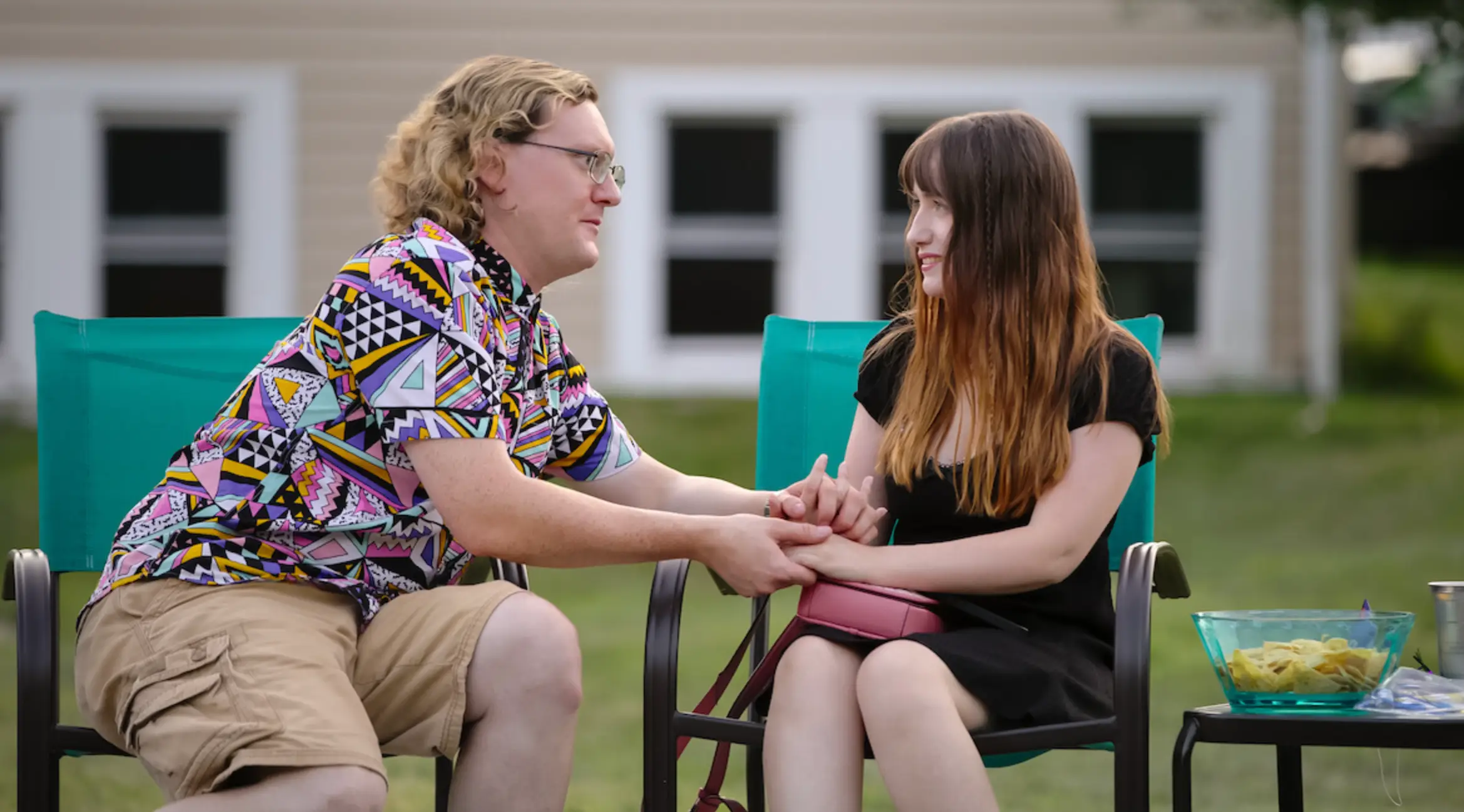 James B. Jones and his girlfriend, Shelley, on Love on the Spectrum season three (Netflix)