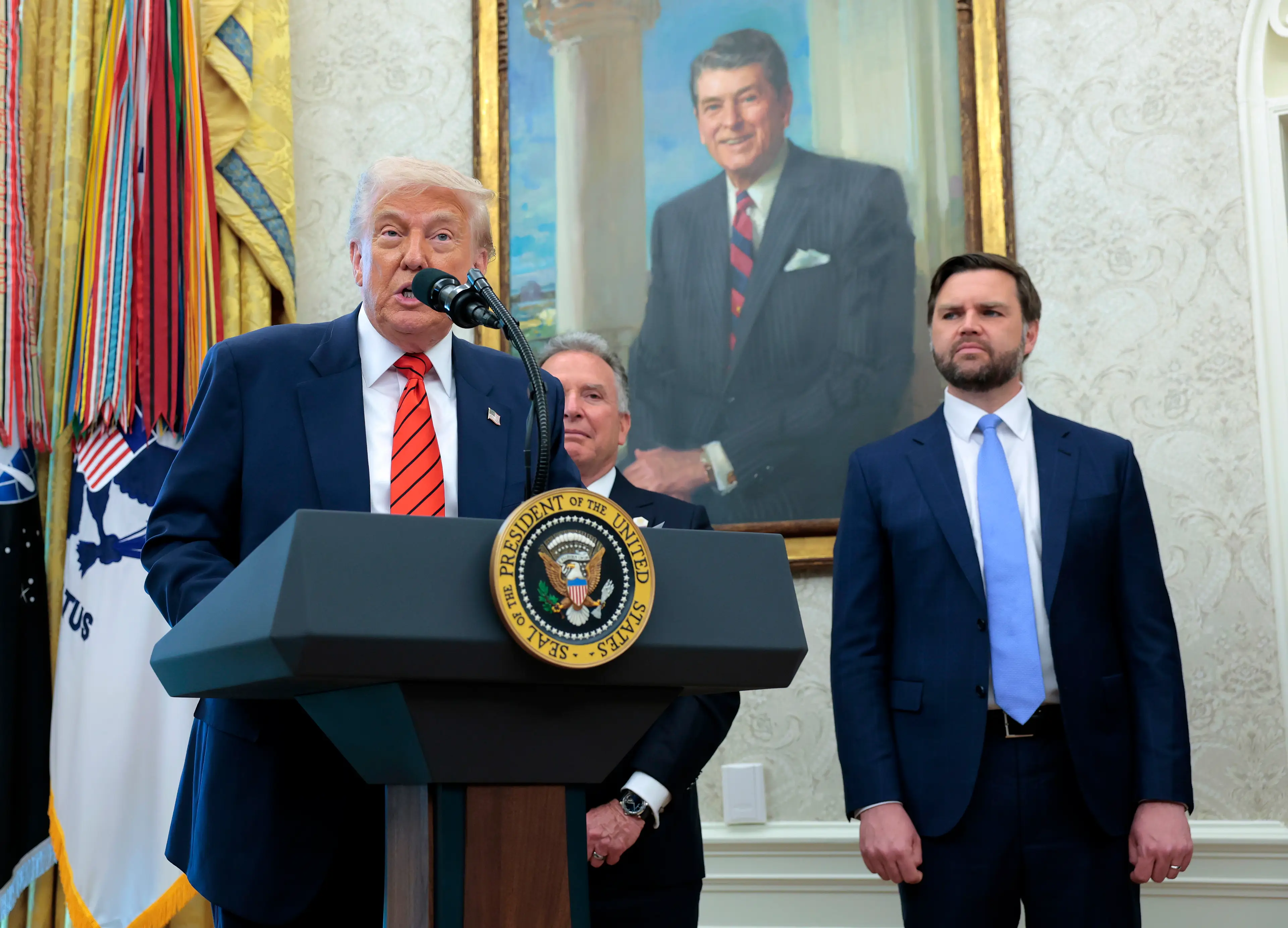 Trump also issued a response to Biden's news (Anna Moneymaker/Getty Images)