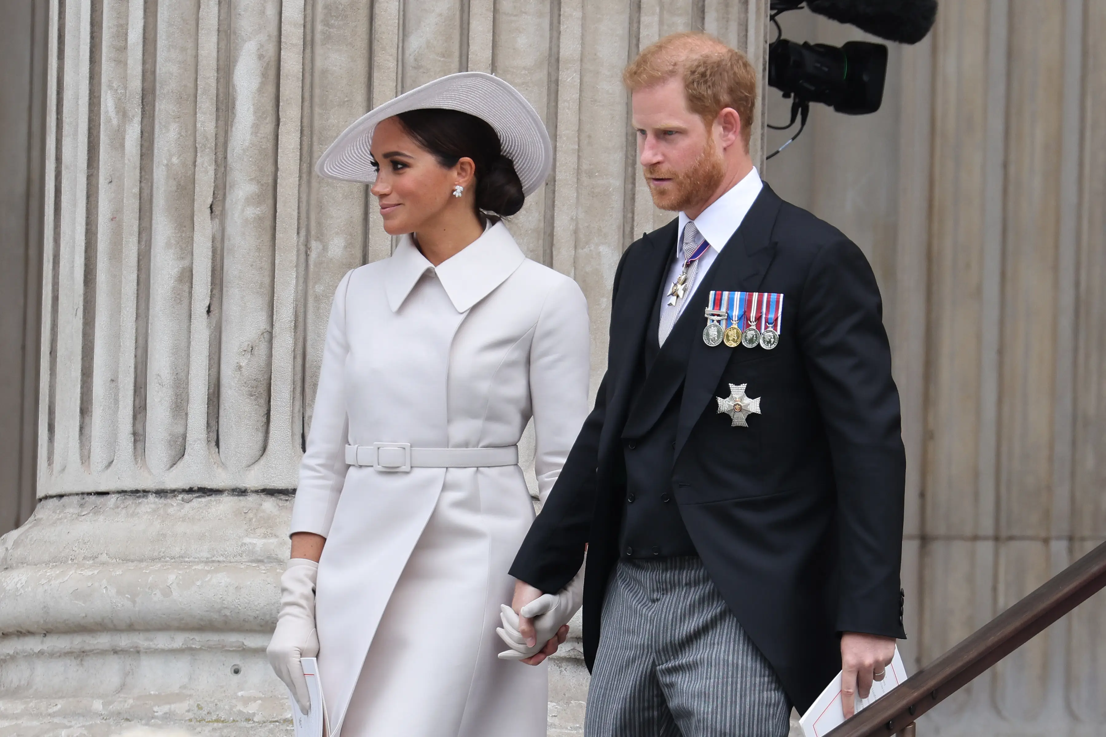 Meghan and Harry attended the Platinum Jubilee in 2022 (Neil Mockford/GC Images)