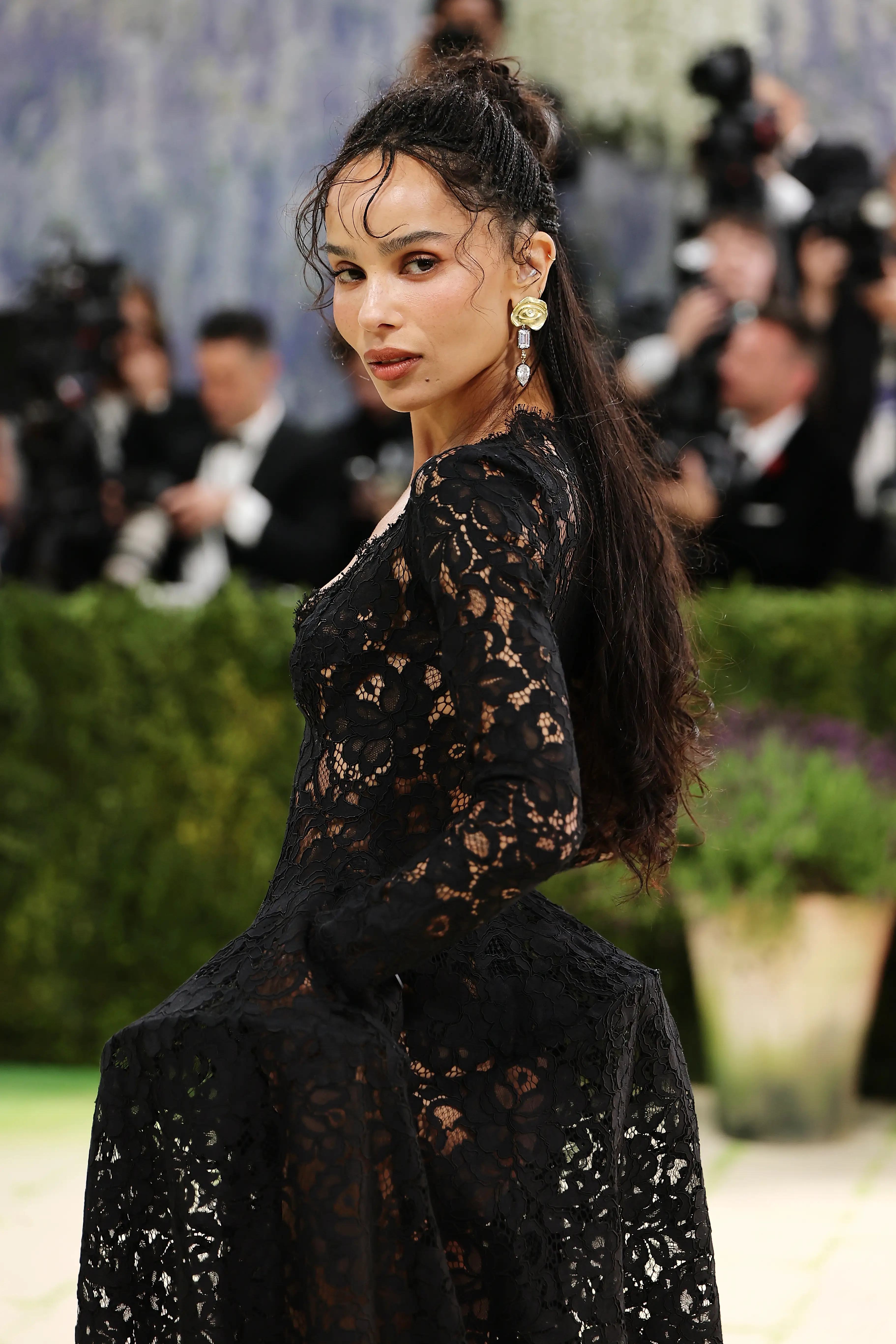 Kravitz was called out for hiding her ring (Mike Coppola/Getty Images)