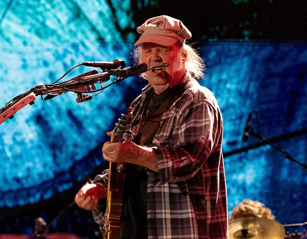 The tune references fellow musician Neil Young in its lyrics (Gary Miller/Getty Images)