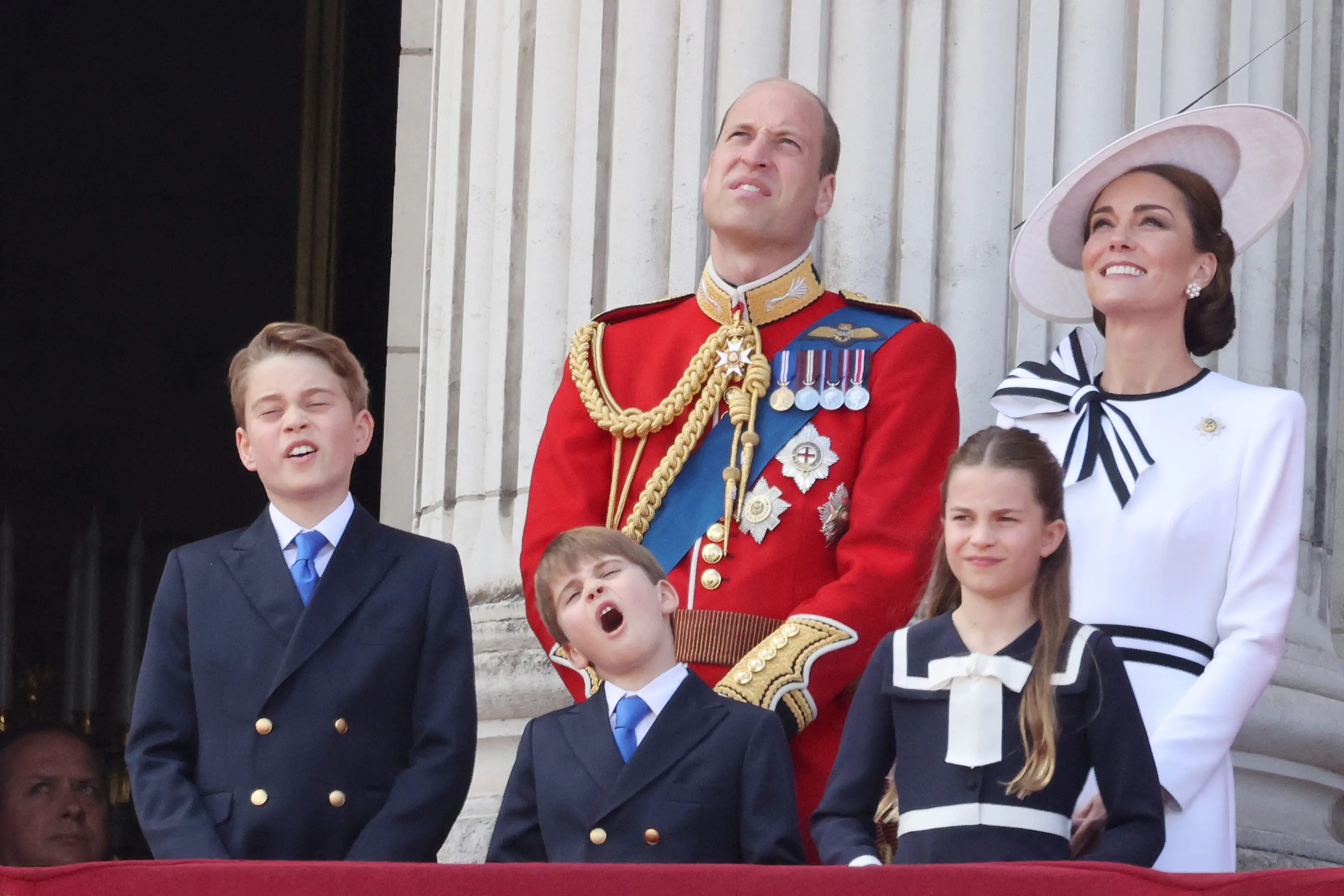 It seems the older sister was dishing out orders to her brother (Neil Mockford/GC Images)