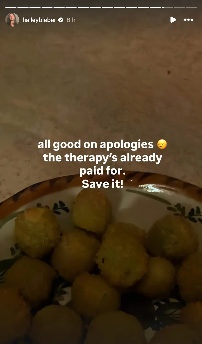 Hailey shared a fiery statement online (Instagram/@haileybieber)