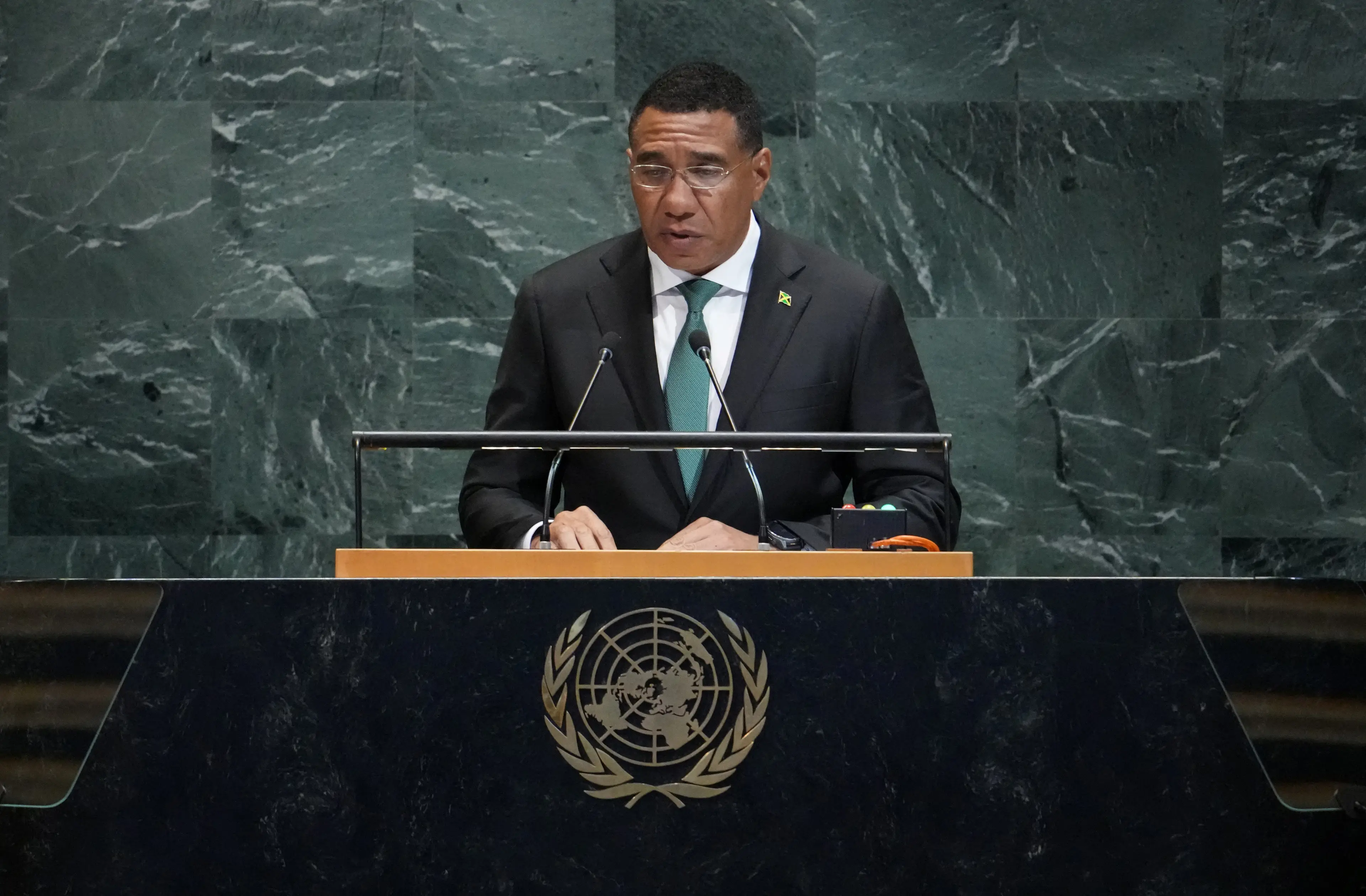 Jamaican Prime Minister Andrew Holness has issued a warning as Hurricane Melissa prepares to make landfall (TIMOTHY A. CLARY/AFP via Getty Images)