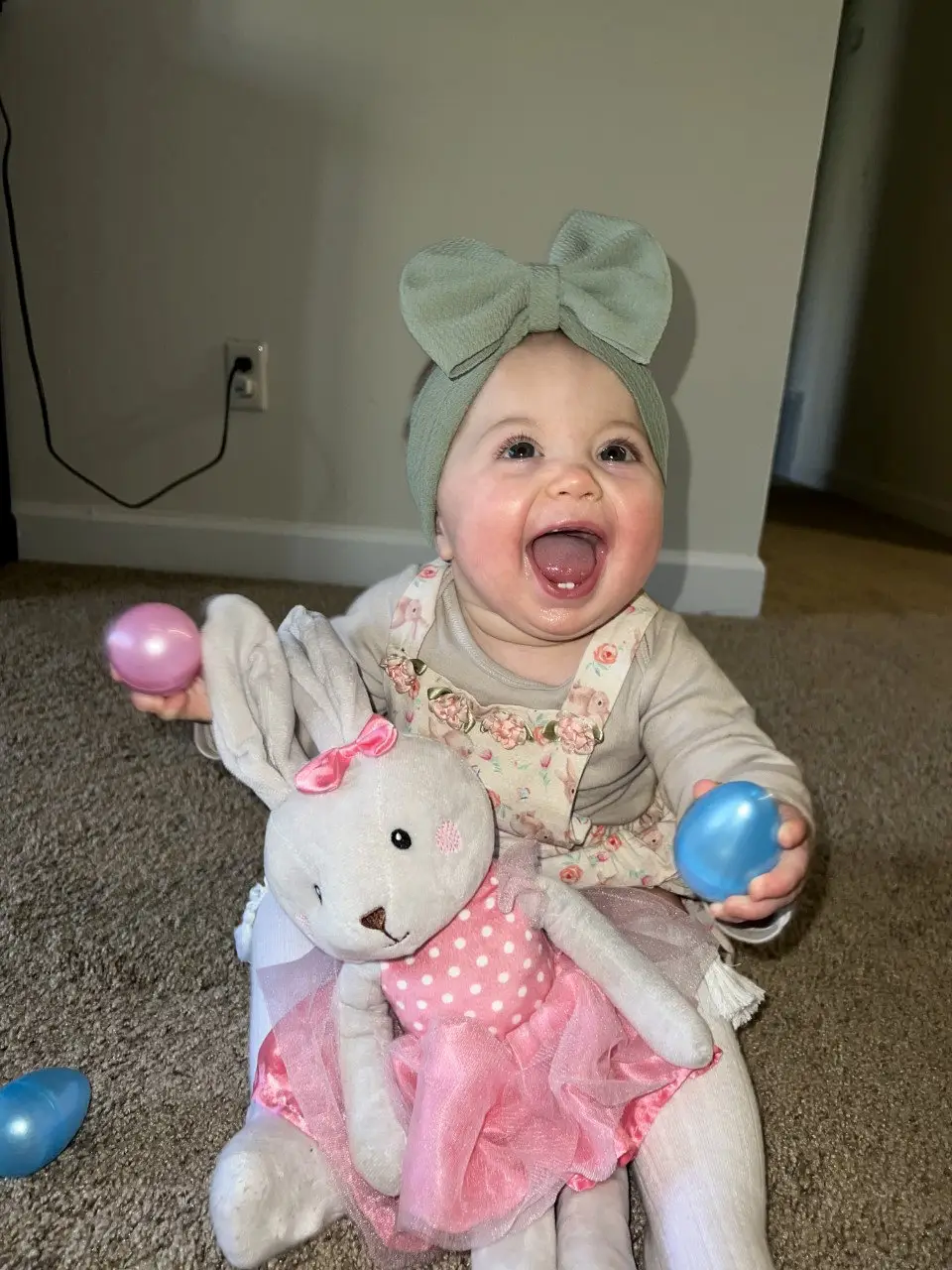 Kensely is a 'perfect happy little girl' according to proud mum Katie.