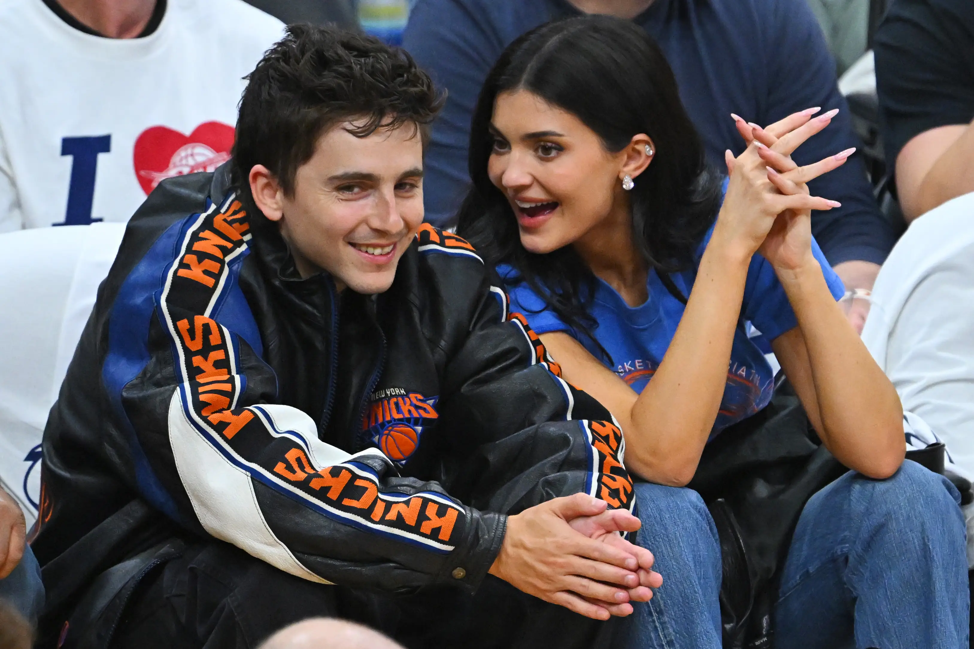 The couple have watched several Knicks games together (Jason Miller/Getty Images)