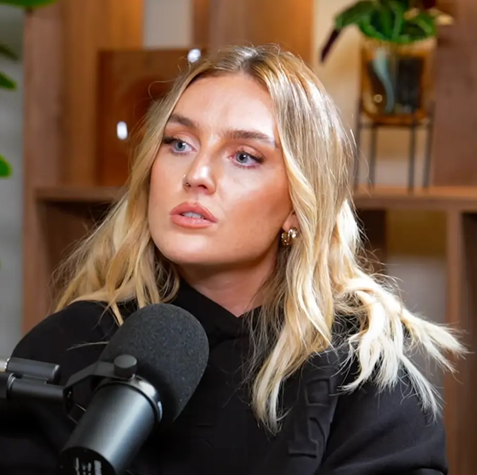 Perrie noted how she has managed her anxiety. (YouTube/Happy Place podcast)