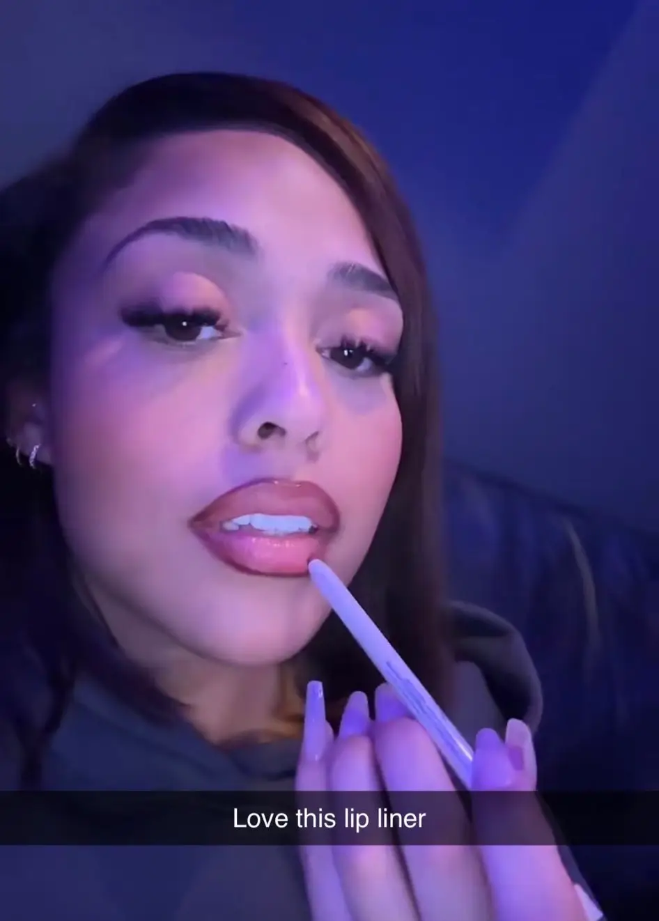 Jordyn praised the makeup brand's lip liner.