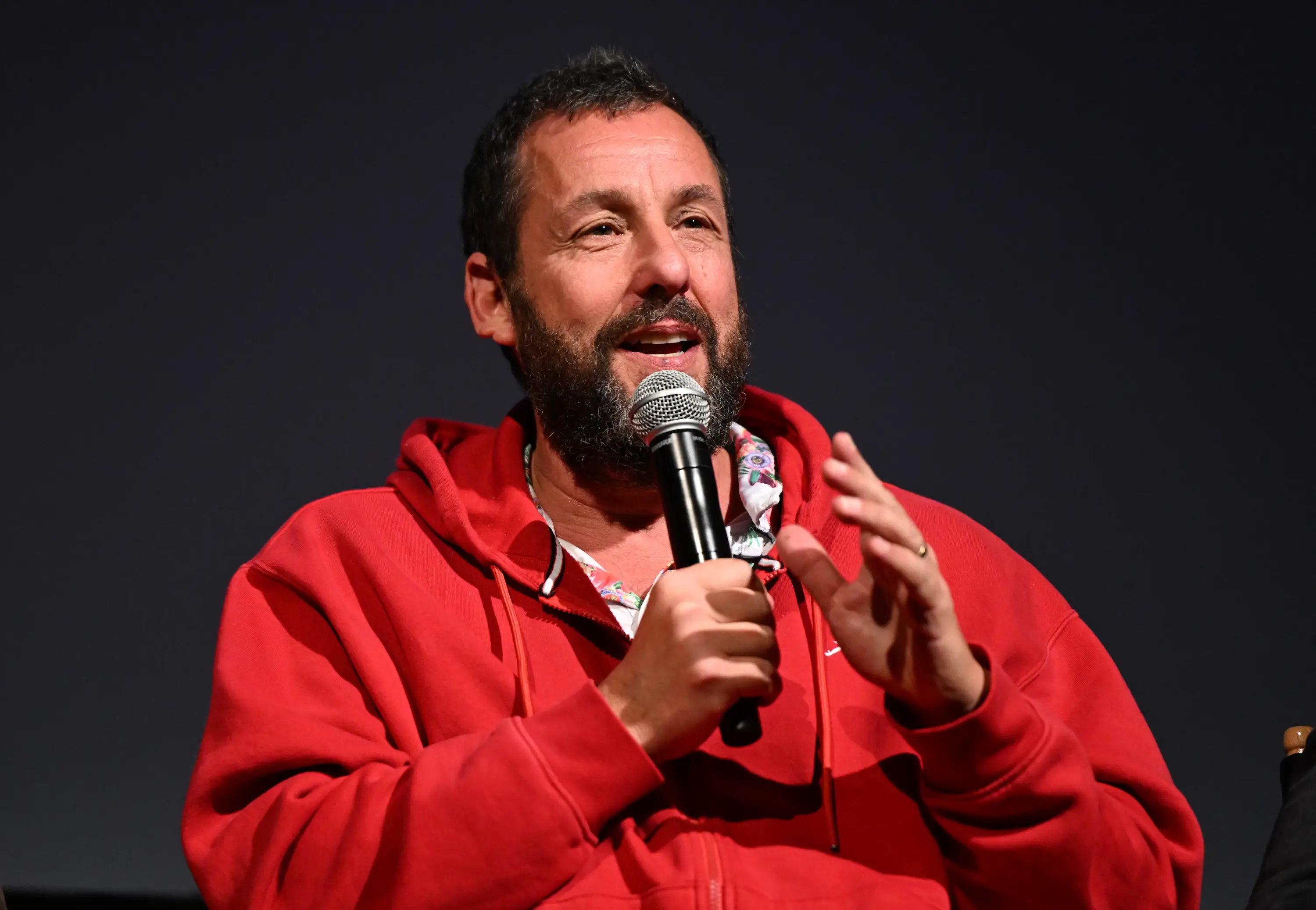Sandler gave the newlyweds some advice (Vivien Killilea/Getty Images)