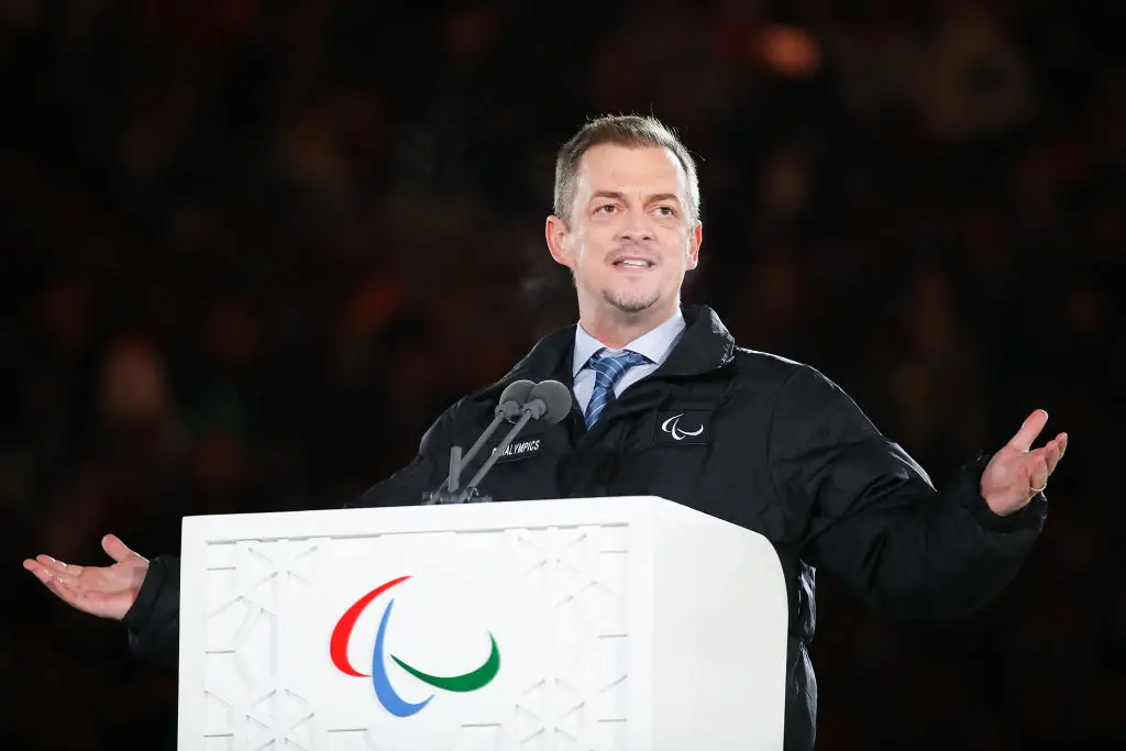 President of the International Paralymic Committee, Andrew Parsons. (Lintao Zhang/Getty Images)