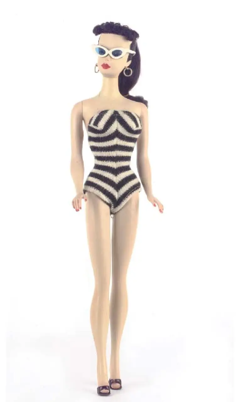 A Number One Barbie which sold at Christie's for £2,880 in 2006.