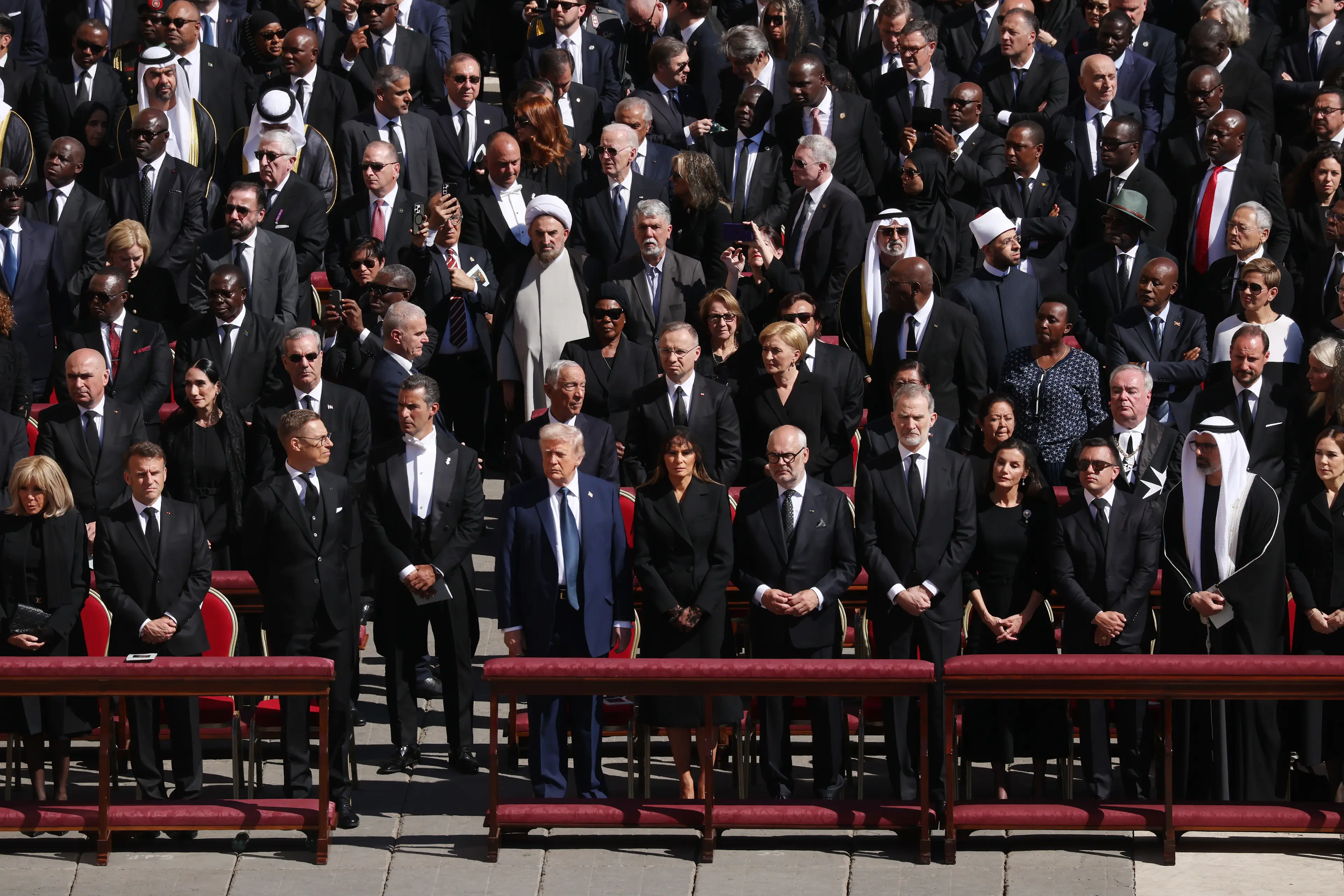 Fashion expert Shakaila Forbes-Bell said Trump 'stuck out like a sapphire-blue thumb' (Dan Kitwood/Getty Images)