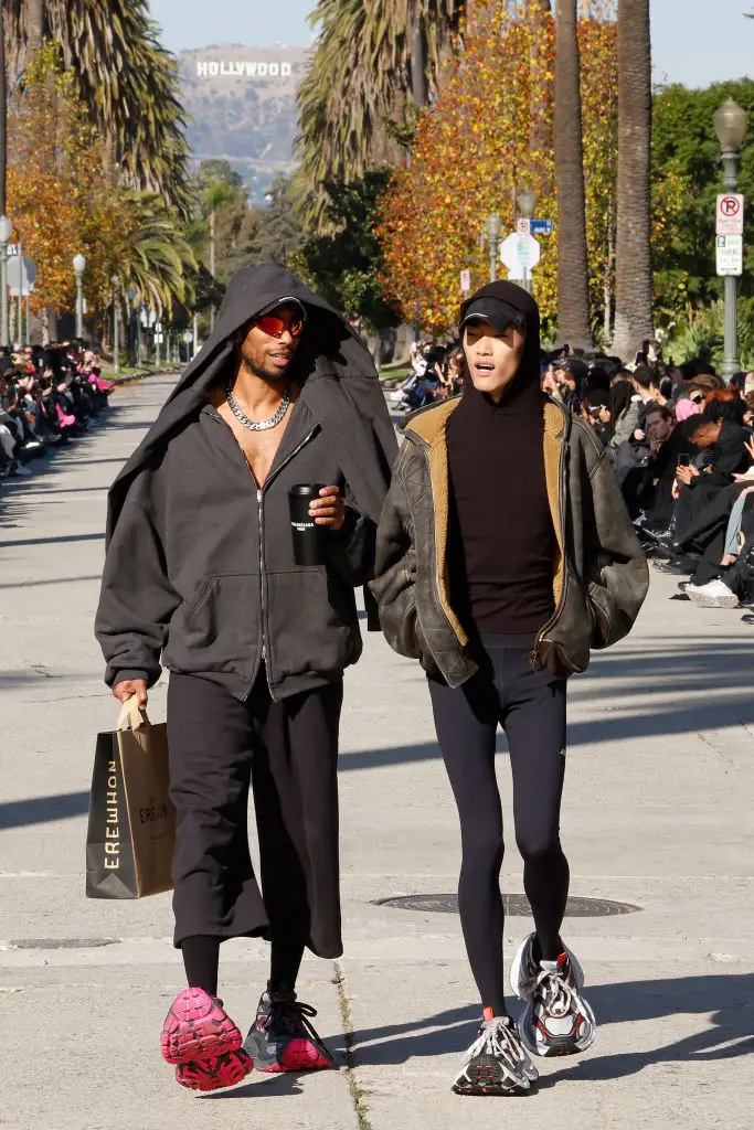 Balenciaga sent its models down the runway with Erewhon supermarket bags (Taylor Hill/Getty Images)