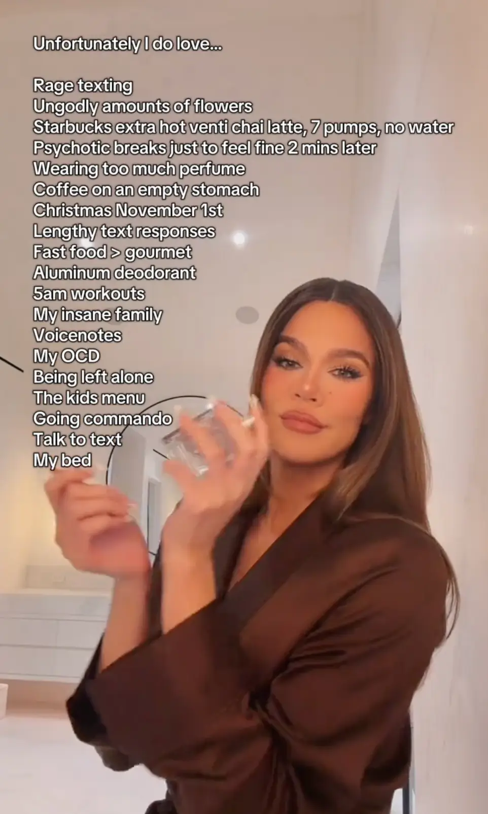 People are furious over Khloé Kardashian saying she 'unfortunately loves' having OCD on TikTok (TikTok/@khloékardashian)