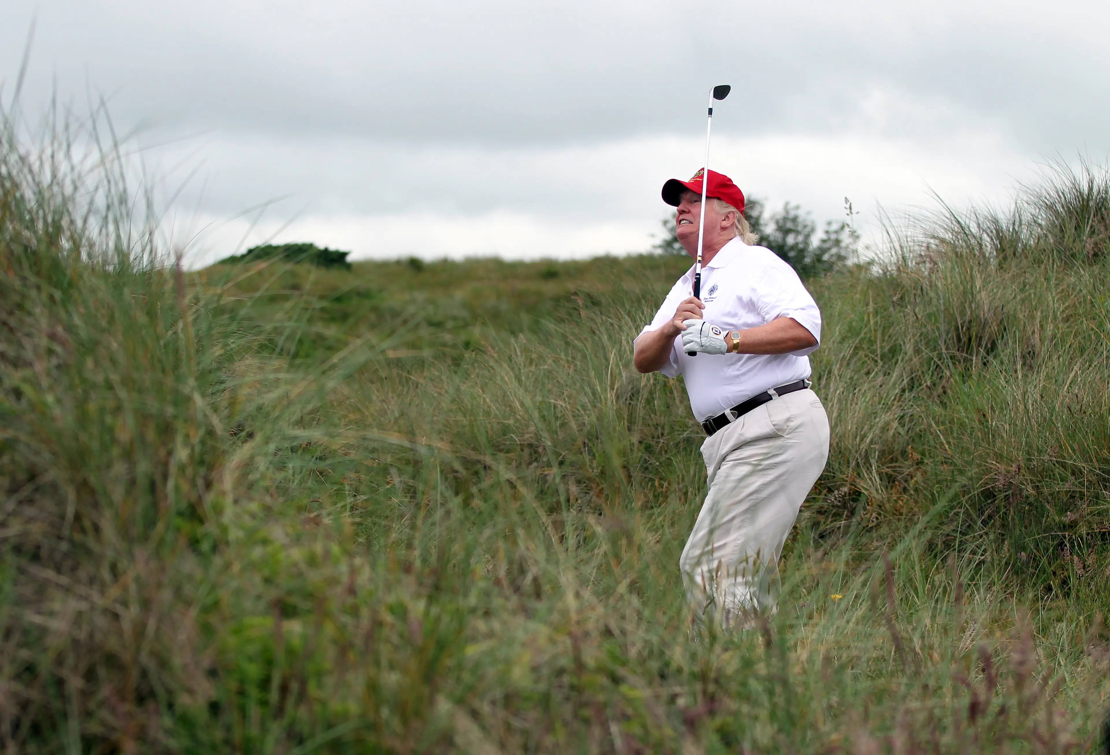 Donald Trump is once again facing golf cheating accusations (Ian MacNicol/Getty Images)