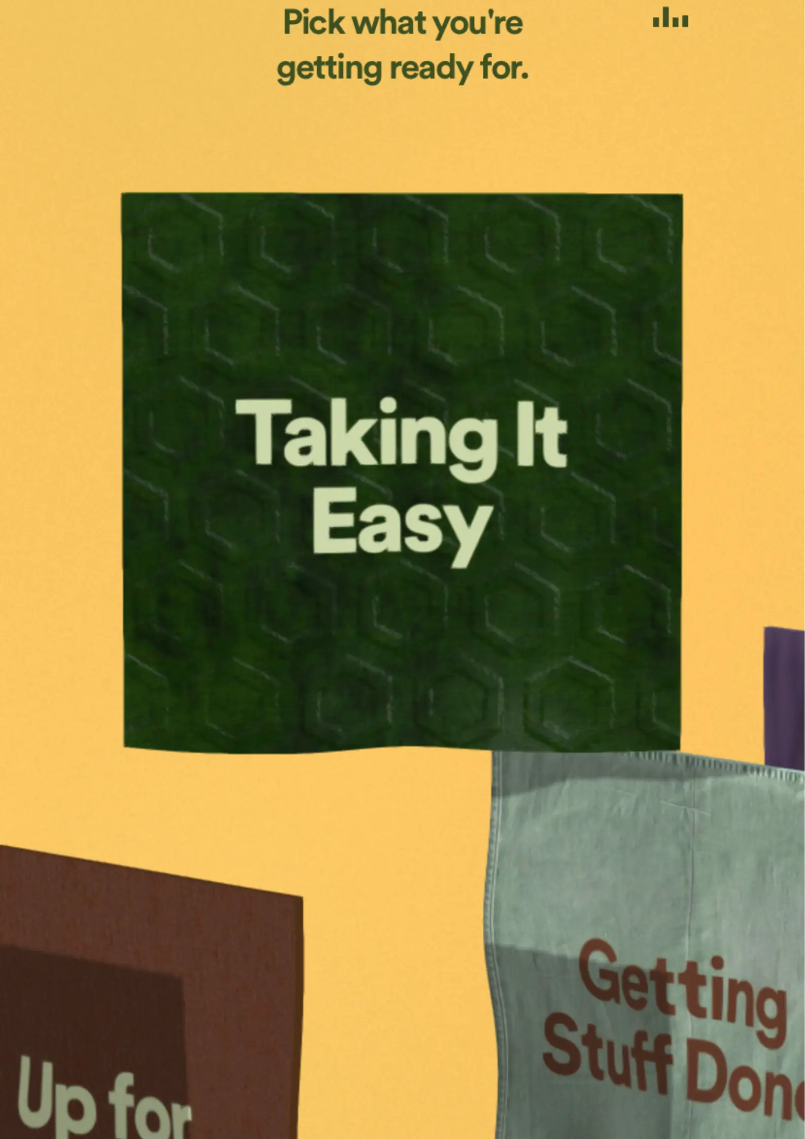 What sort of 'getting ready' playlist are you looking for?