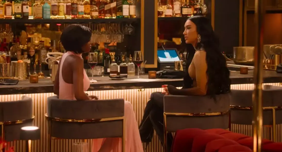 Bre relayed the information to Chelsea about her husband on camera (Netflix)