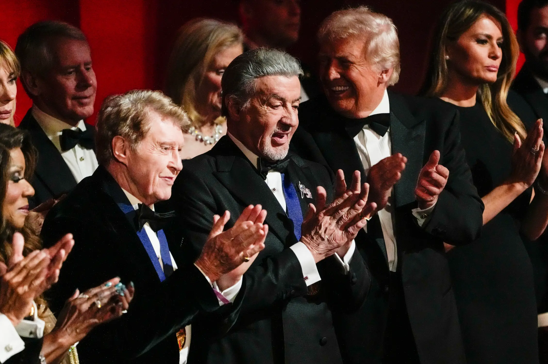 Trump handed out awards to several entertainment leaders (Tracey Salazar/CBS via Getty Images)