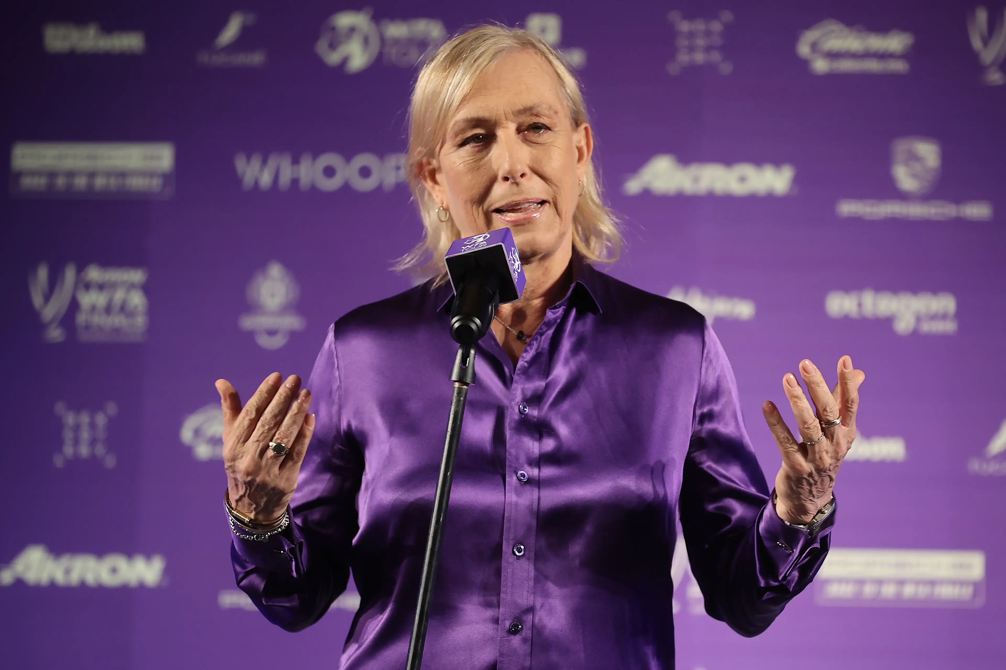 The tennis star has been vocal about protecting female-only teams (Hector Vivas/Getty Images for WTA)