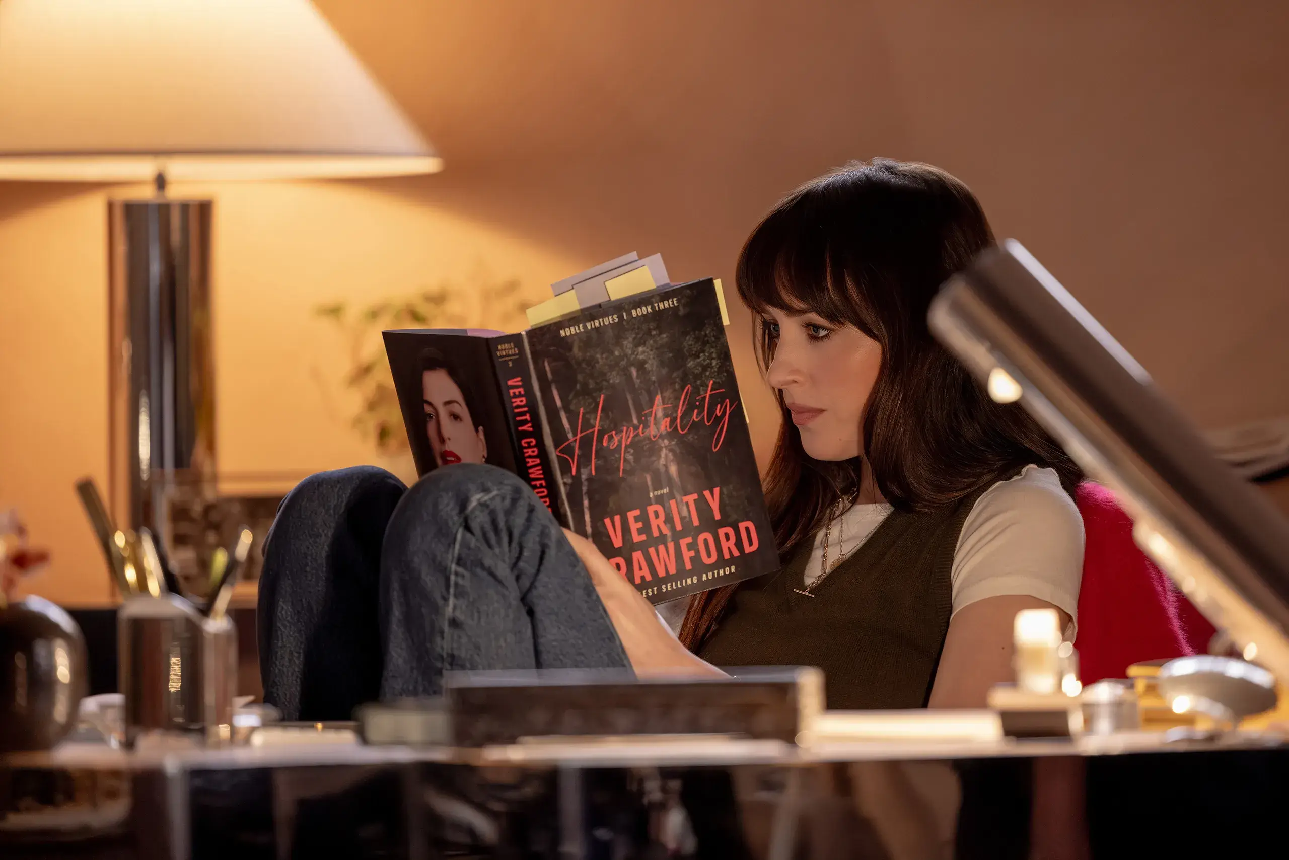Lowen is hired to finish Verity Crawford’s bestselling book series (Amazon MGM Studios)
