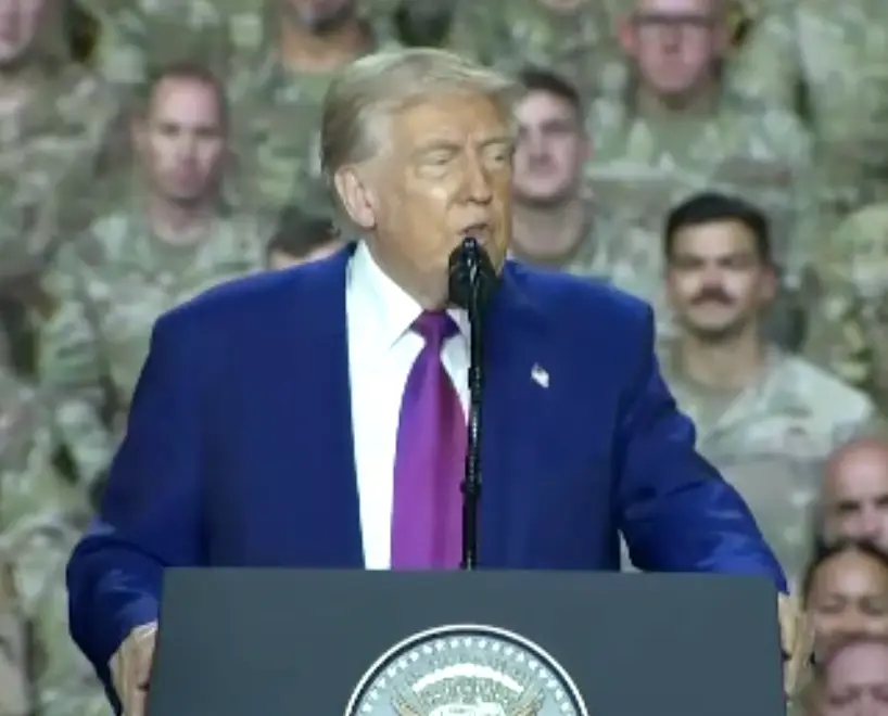 Trump claimed that the US 'won both world wars' (Sky News)