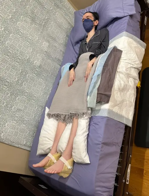 Talia was left unable to swallow or walk after just three tablets.