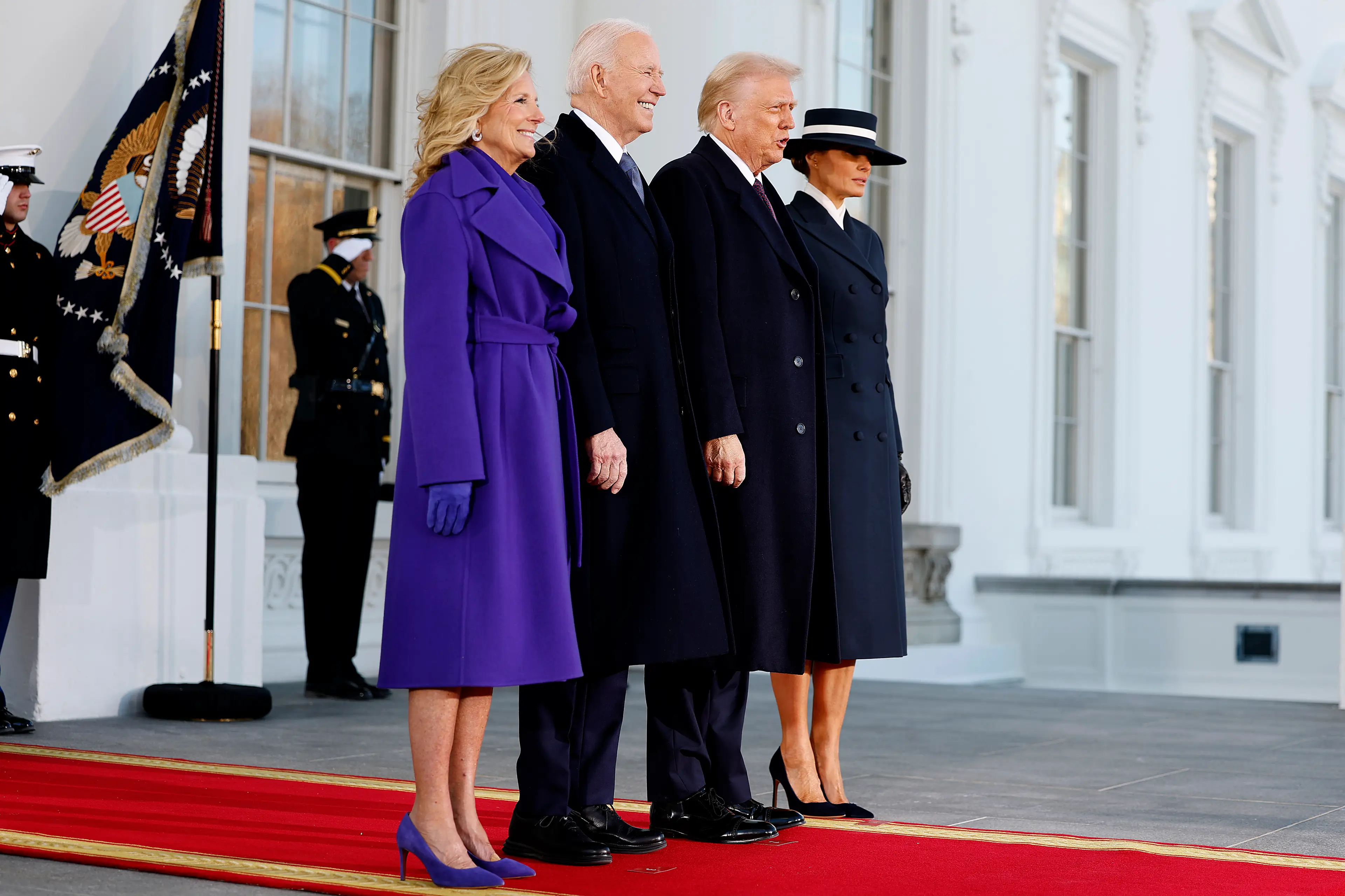 Jill Biden said she was careful with her outfit choice for the occasion (Bloomberg / Contributor / Getty Images)