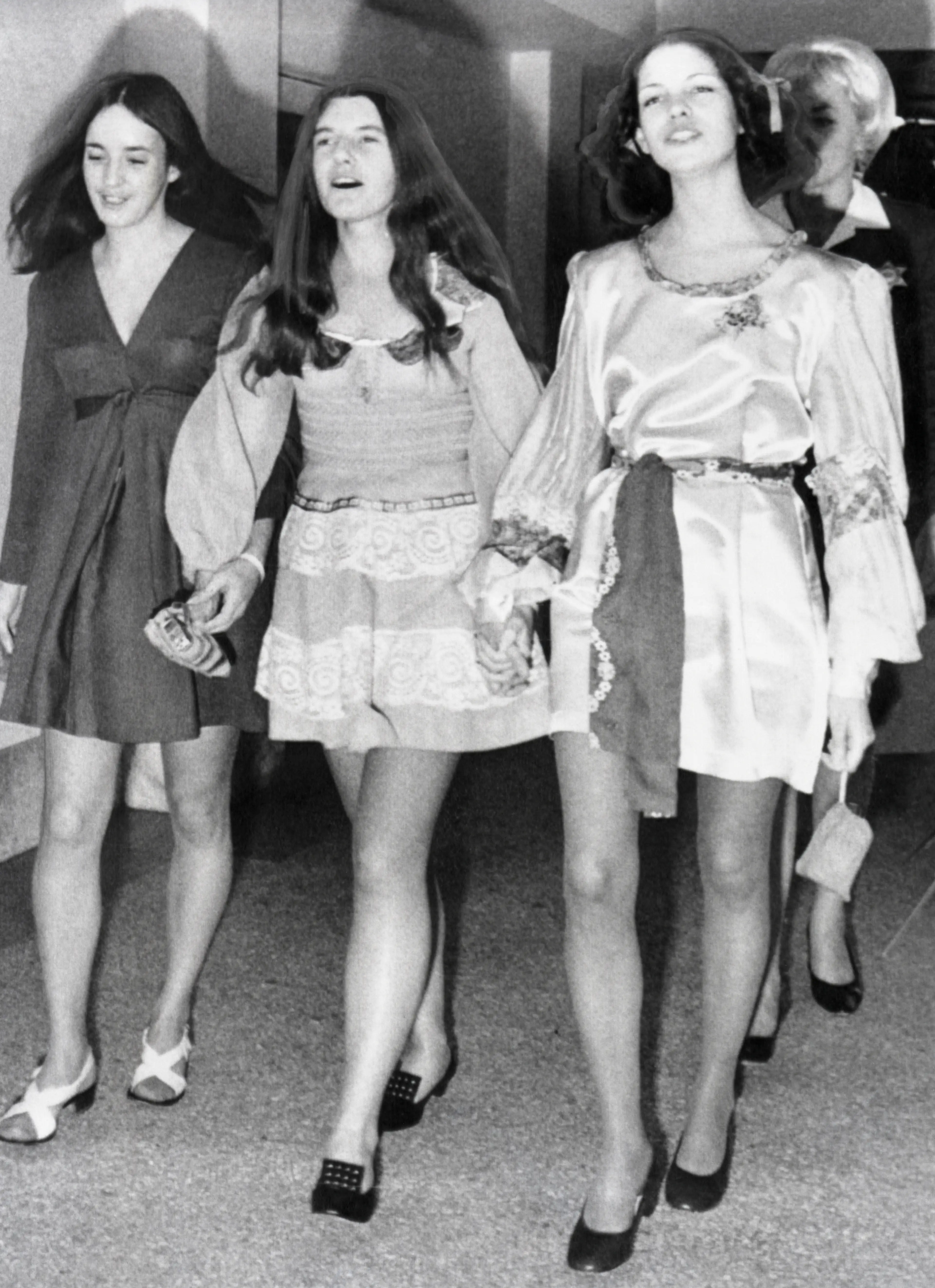 Susan Atkins, Patricia Krenwinkel and Leslie Van Houten were all convicted alongside Manson (Bettmann/Getty)
