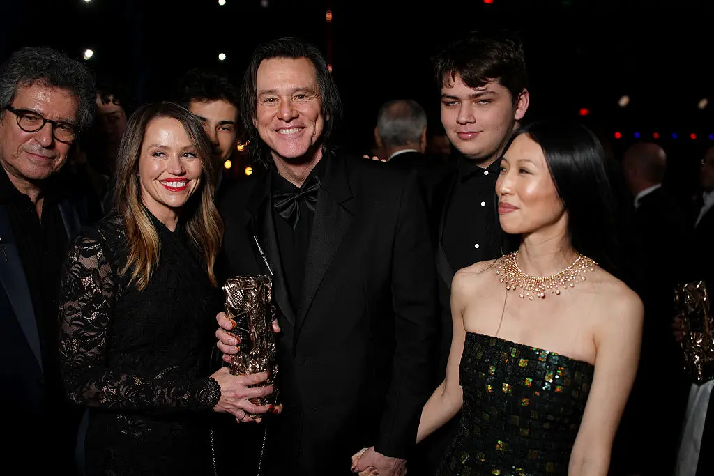 Carrey and Min Ah made their first major public appearance at the César Awards in Paris in February, where he called her his 'sublime companion' (Francois Durand / Stringer / Getty Images)