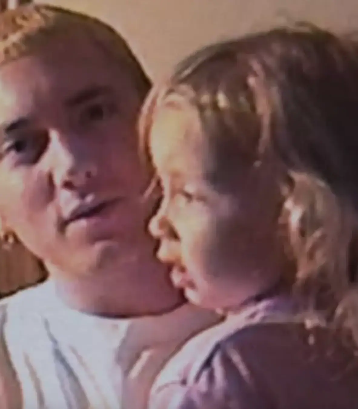 Eminem announced Hailie Jade's pregnancy in his 'Temporary' music video yesterday (YouTube/Eminem/Shady Records)