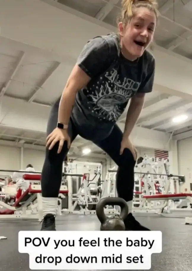 Other pregnant women were impressed Jaime could even make it to the gym.