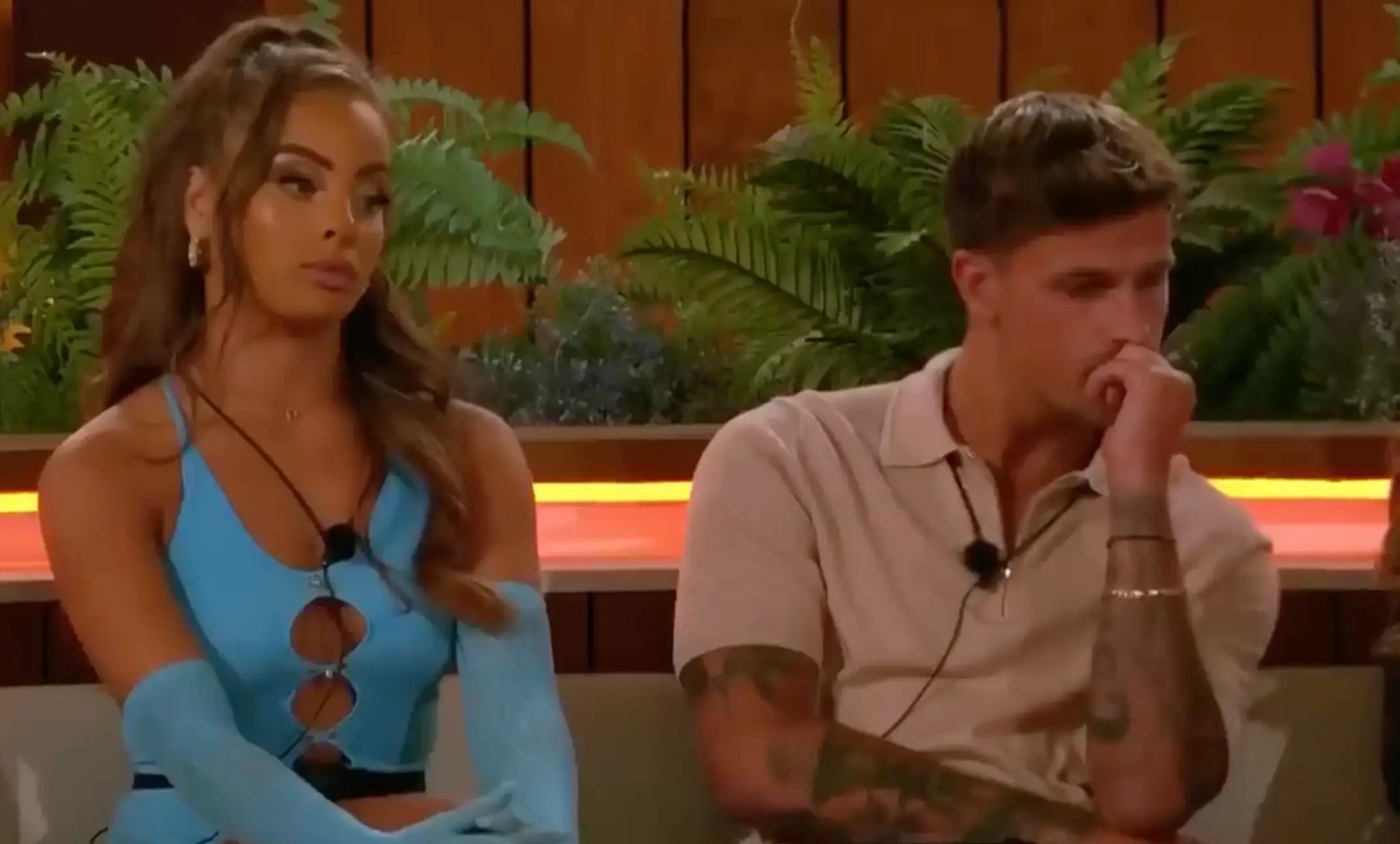 Luca was less than impressed when new girl Danica decided to couple up with him.