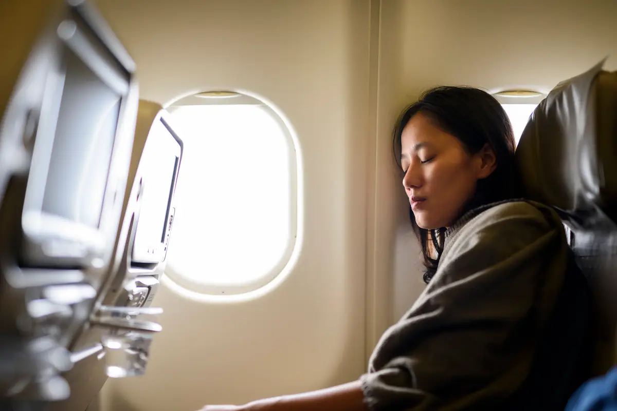 Sleeping on a plane has never been easier. Getty Stock Images/ Leren Lu