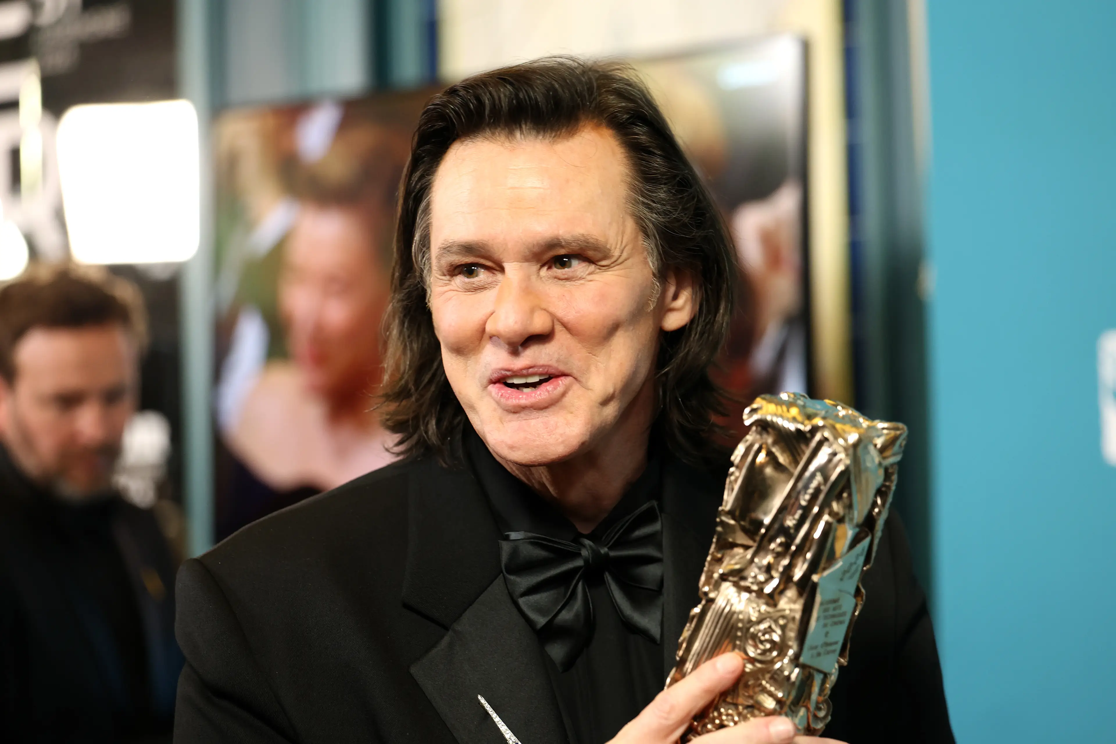 Carrey delivered a speech entirely in French (Aurore Marechal/Getty Images)